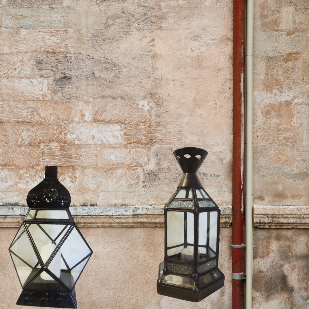 Rustic Metal Lantern Decor