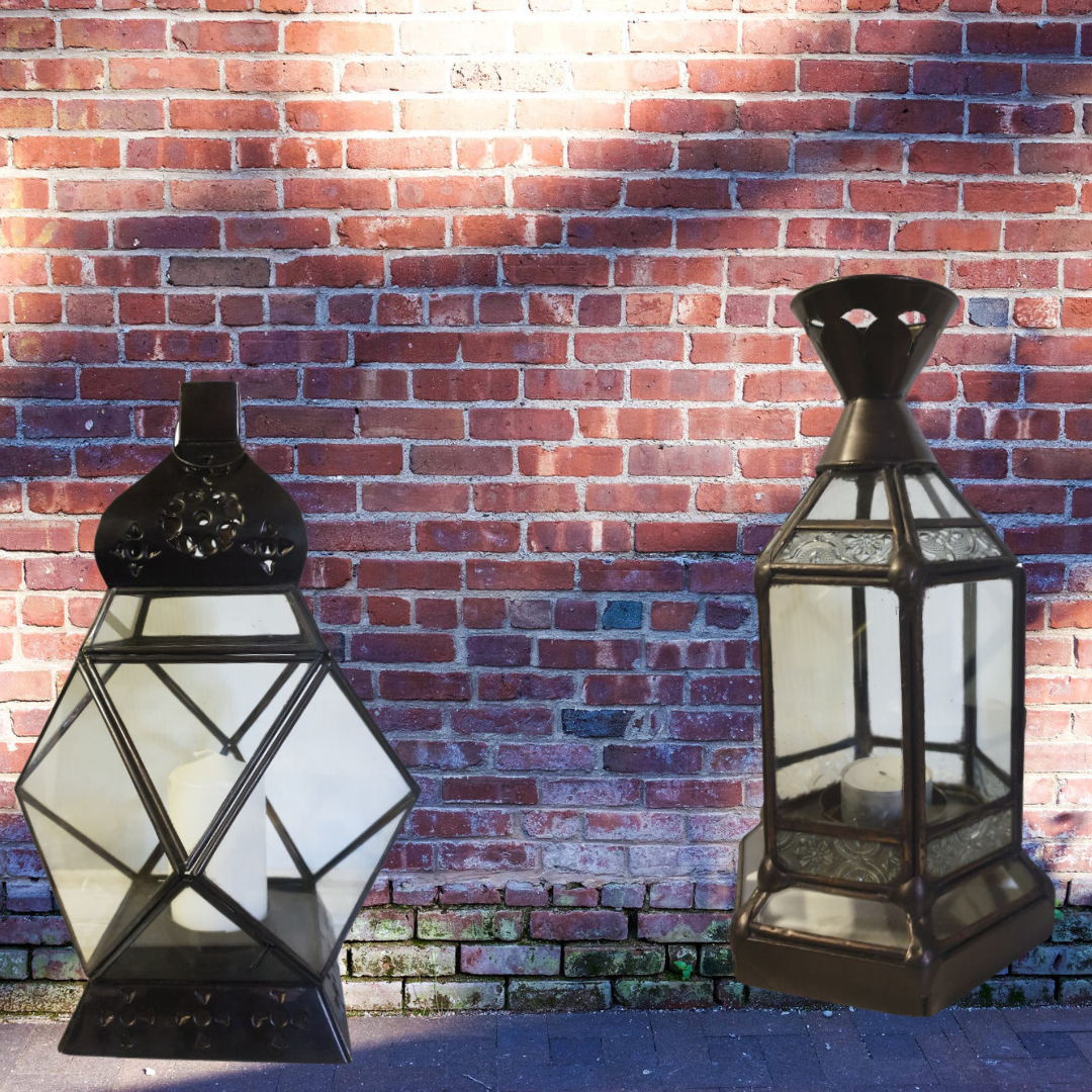 Rustic Metal Lantern Decor