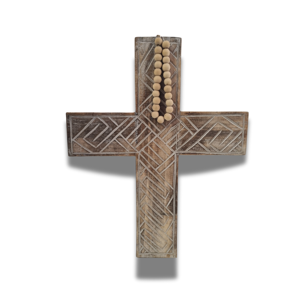 Rustic Boho Wooden Cross
