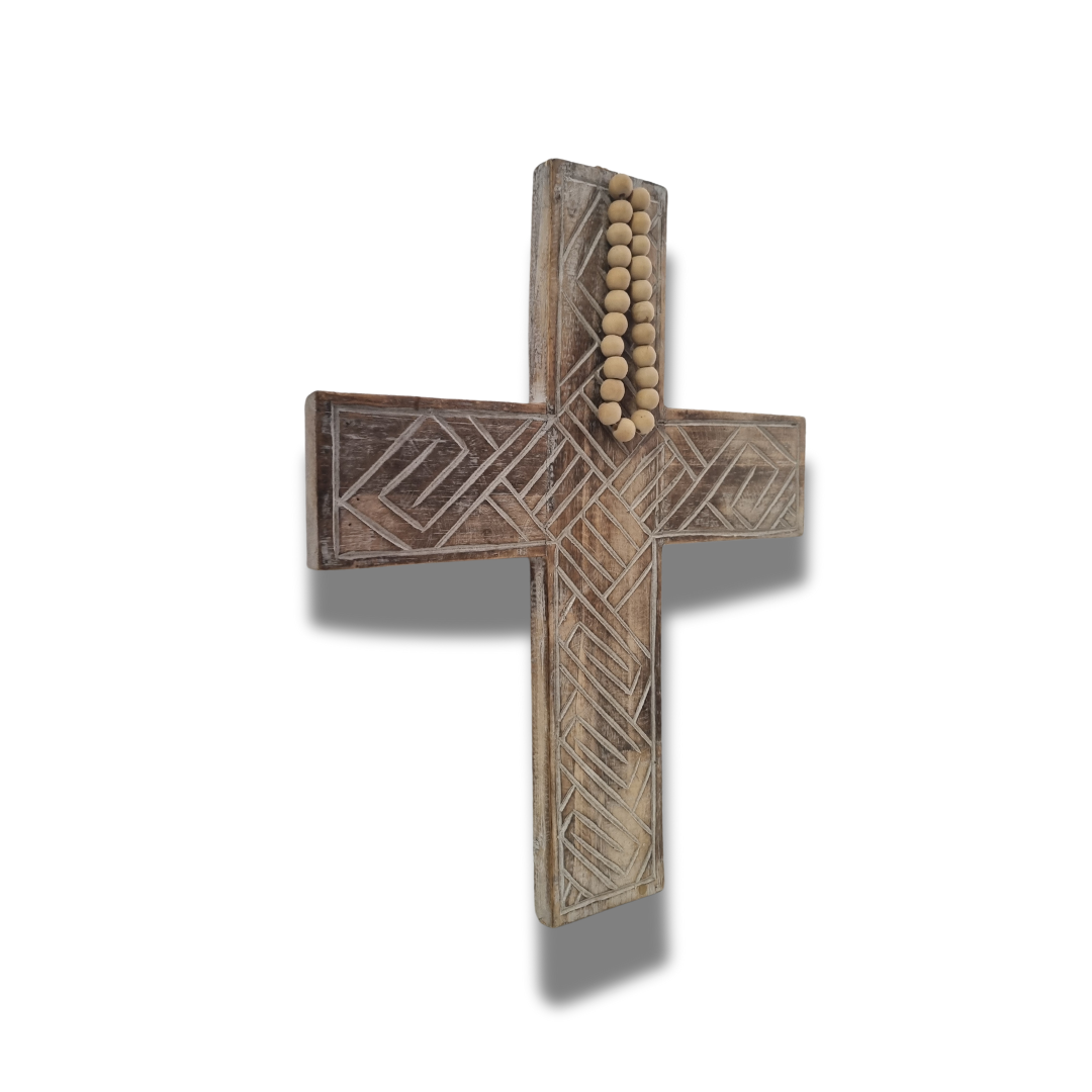 Rustic Boho Wooden Cross 