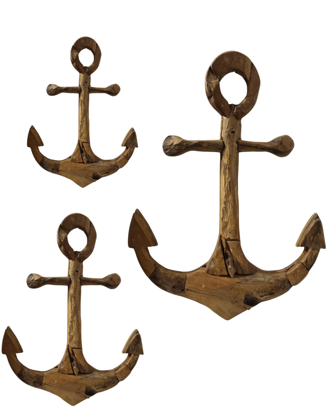 Rustic Reclaimed Teak Anchors NO STAND 