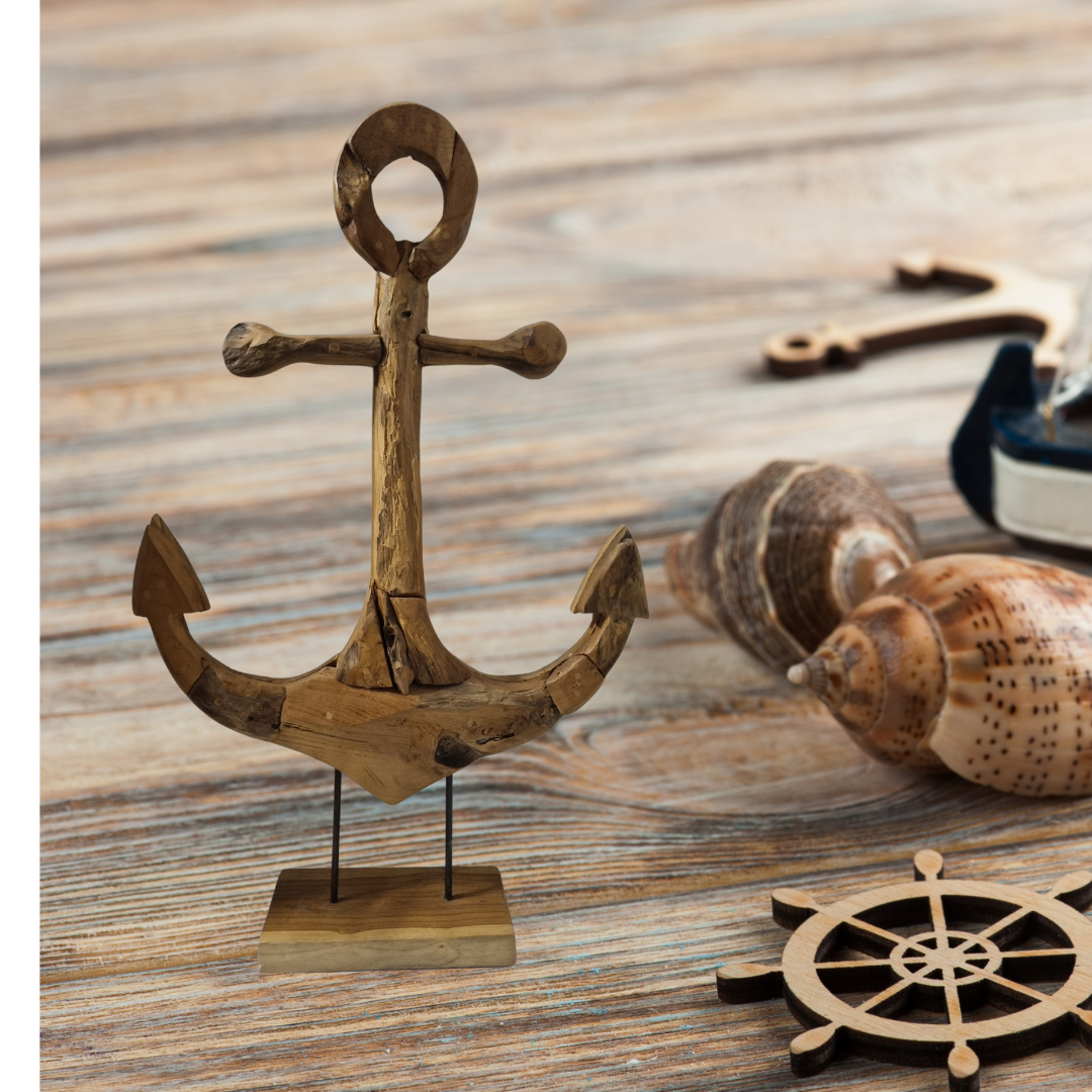 Rustic Reclaimed Teak Anchors