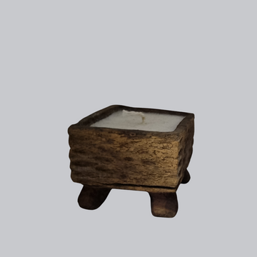 Handcrafted Rustic Wooden Candle Décor