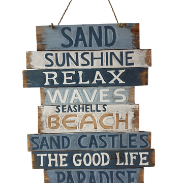 Coastal Beach House Wall Sign