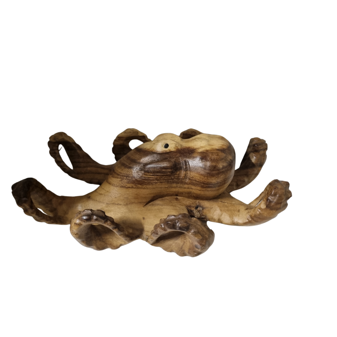 Solid Timber Octopus Art Piece
