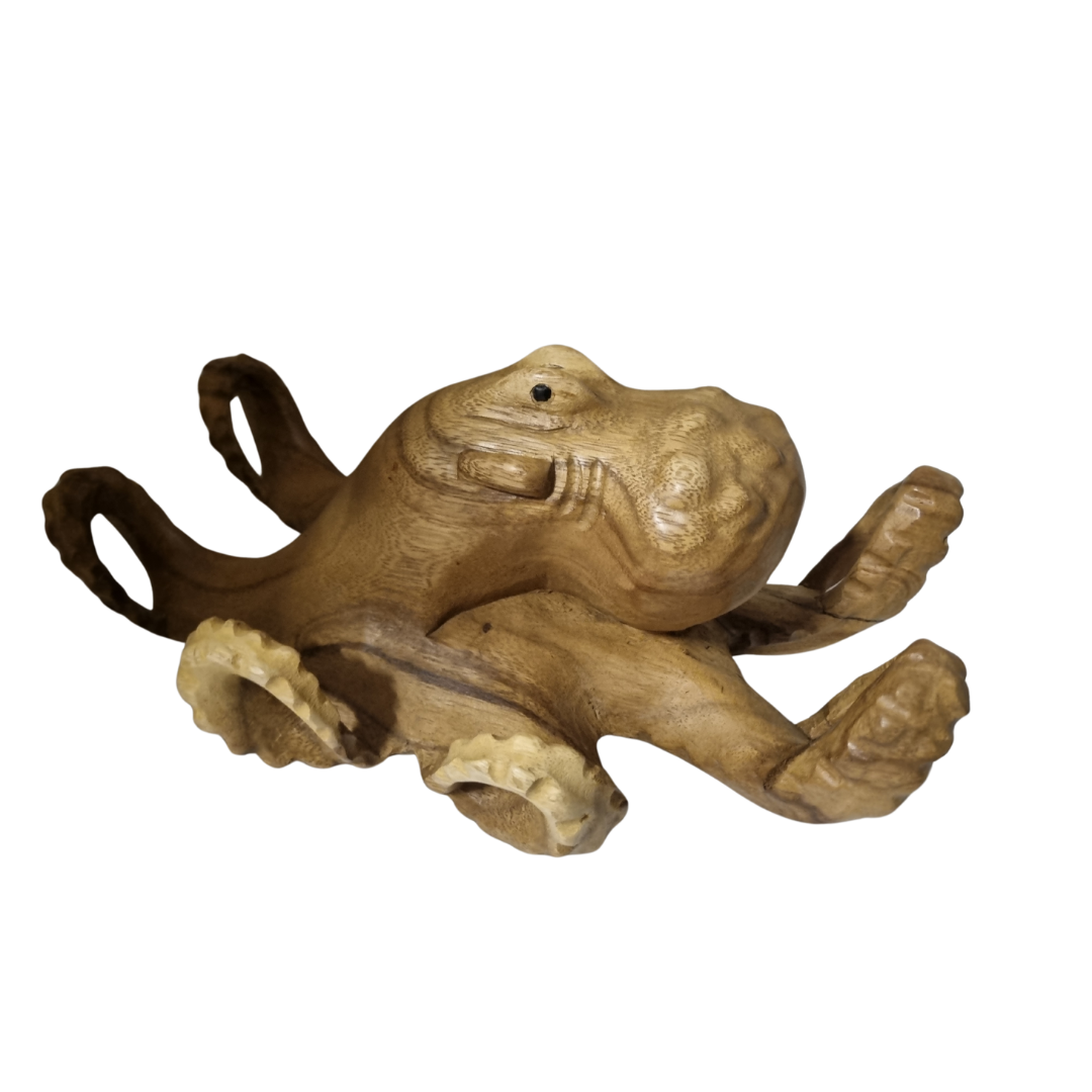 Solid Timber Octopus Art Piece