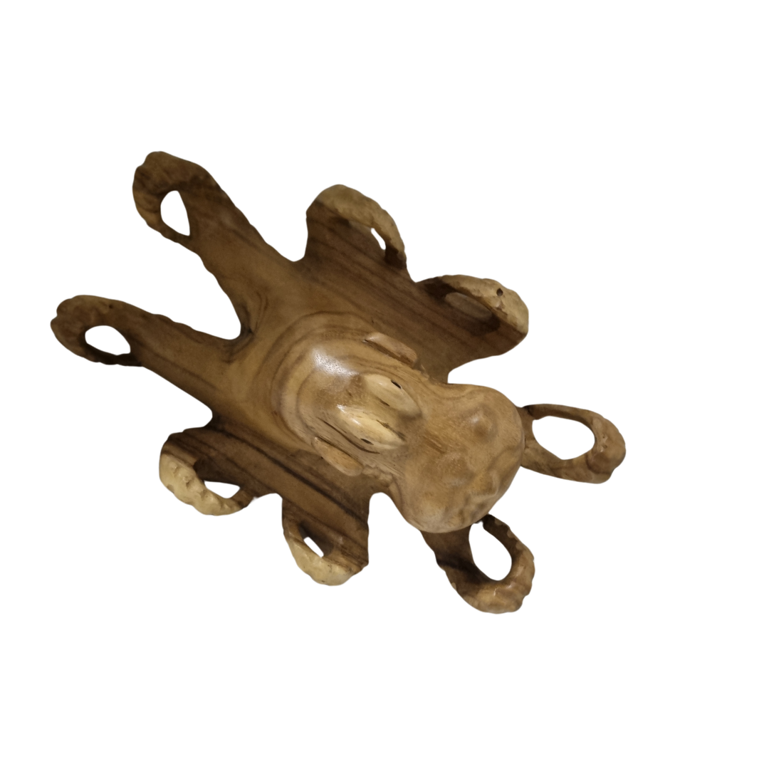 Solid Timber Octopus Art Piece