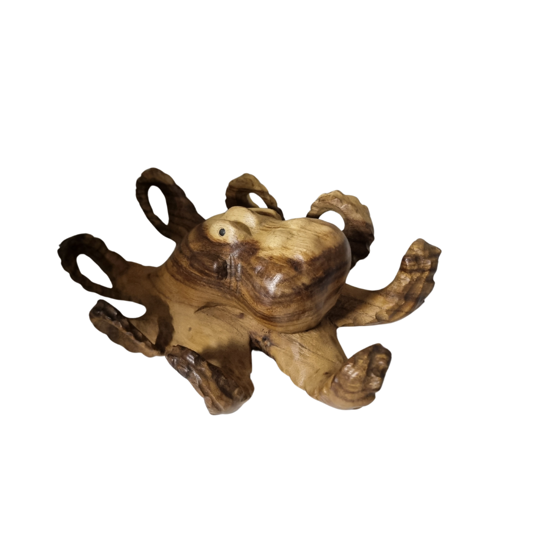 Solid Timber Octopus Art Piece