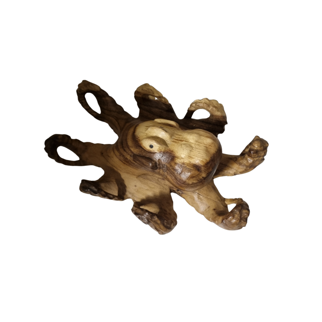 Solid Timber Octopus Art Piece