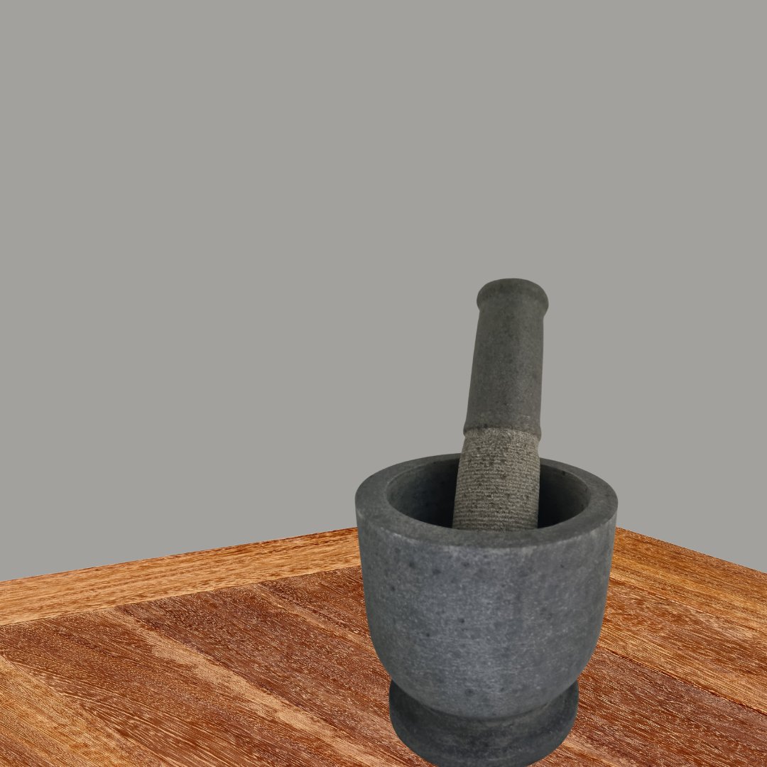 Pestle & Mortor 13cm x 13cm base 10x10cm