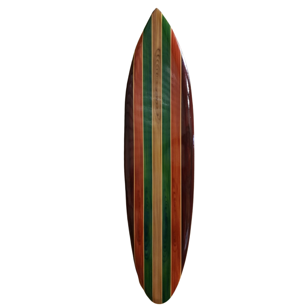 Surfboard Wall Art Green
