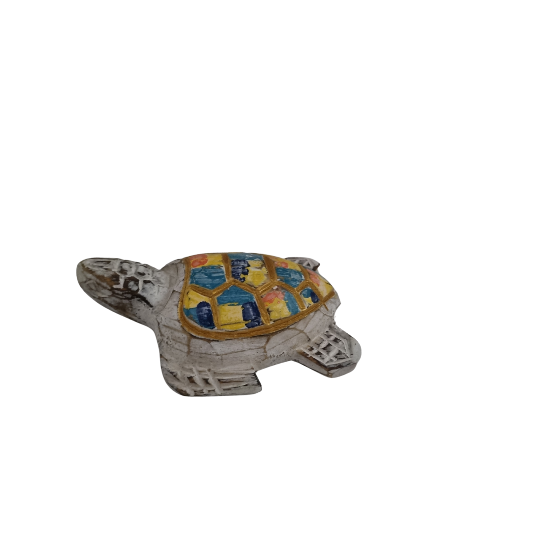 Tropical Style Wooden Turtles Multi Colour