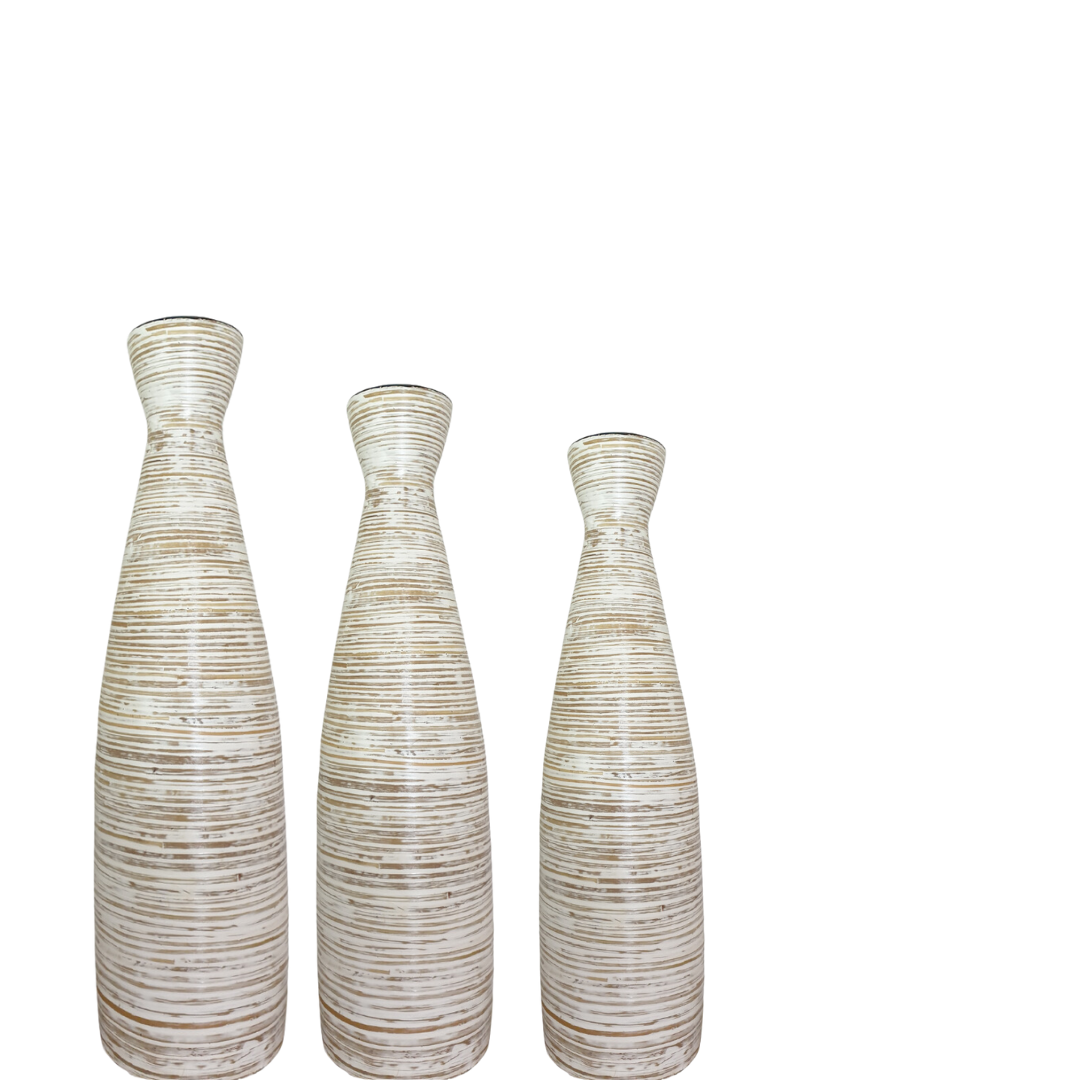 Tall Slender Cylinder Style Vase on white background