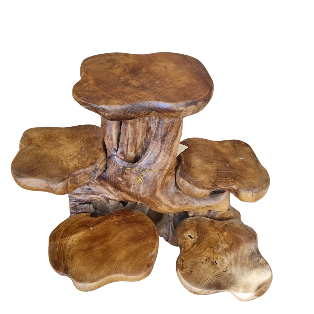 Teak Wood Plant Display Stand