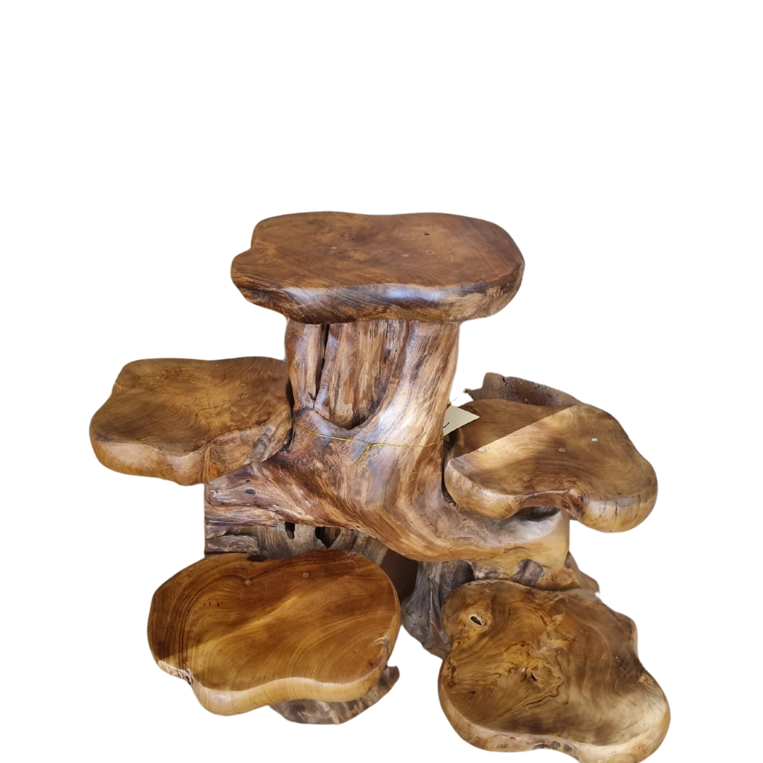 Teak Wood Plant Display Stand