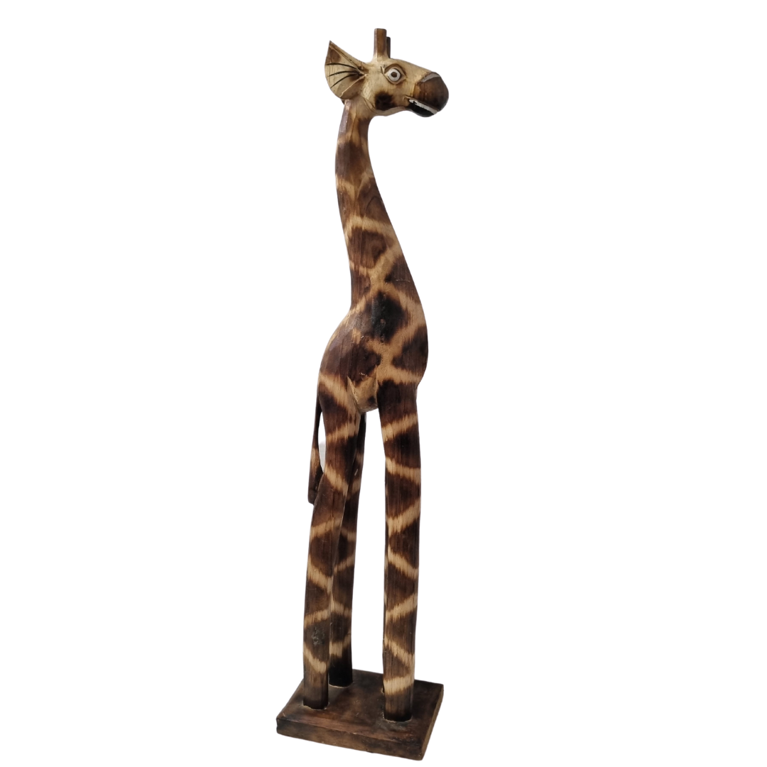 Large Giraffe Statues Wooden