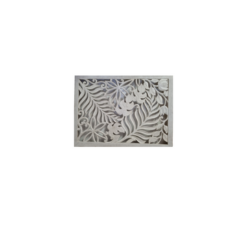 Fern Carving Whitewash Design