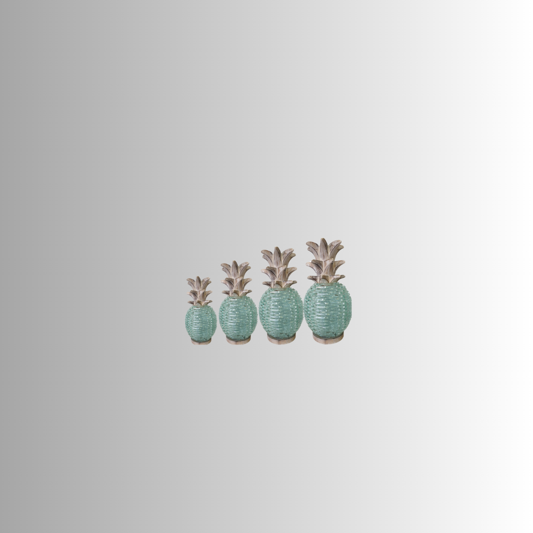 Glass Pineapple Boho Décor