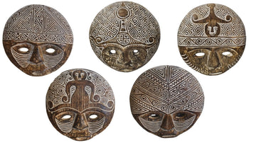 Tribal Mask Wooden Design