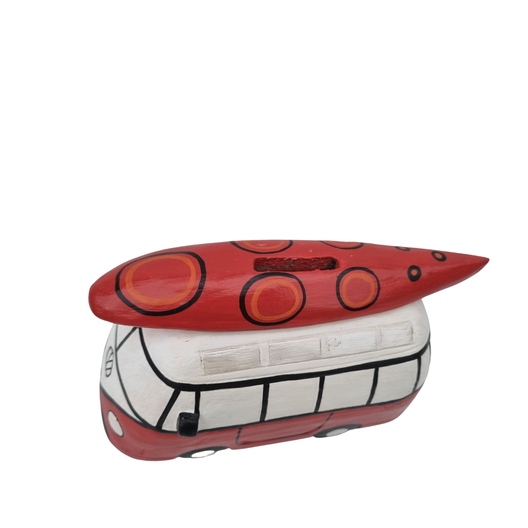 VW Combi Van Wooden Money Box