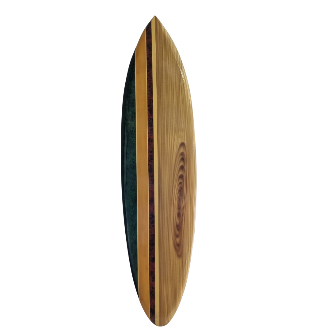 Wall Art Surf Board Design Green