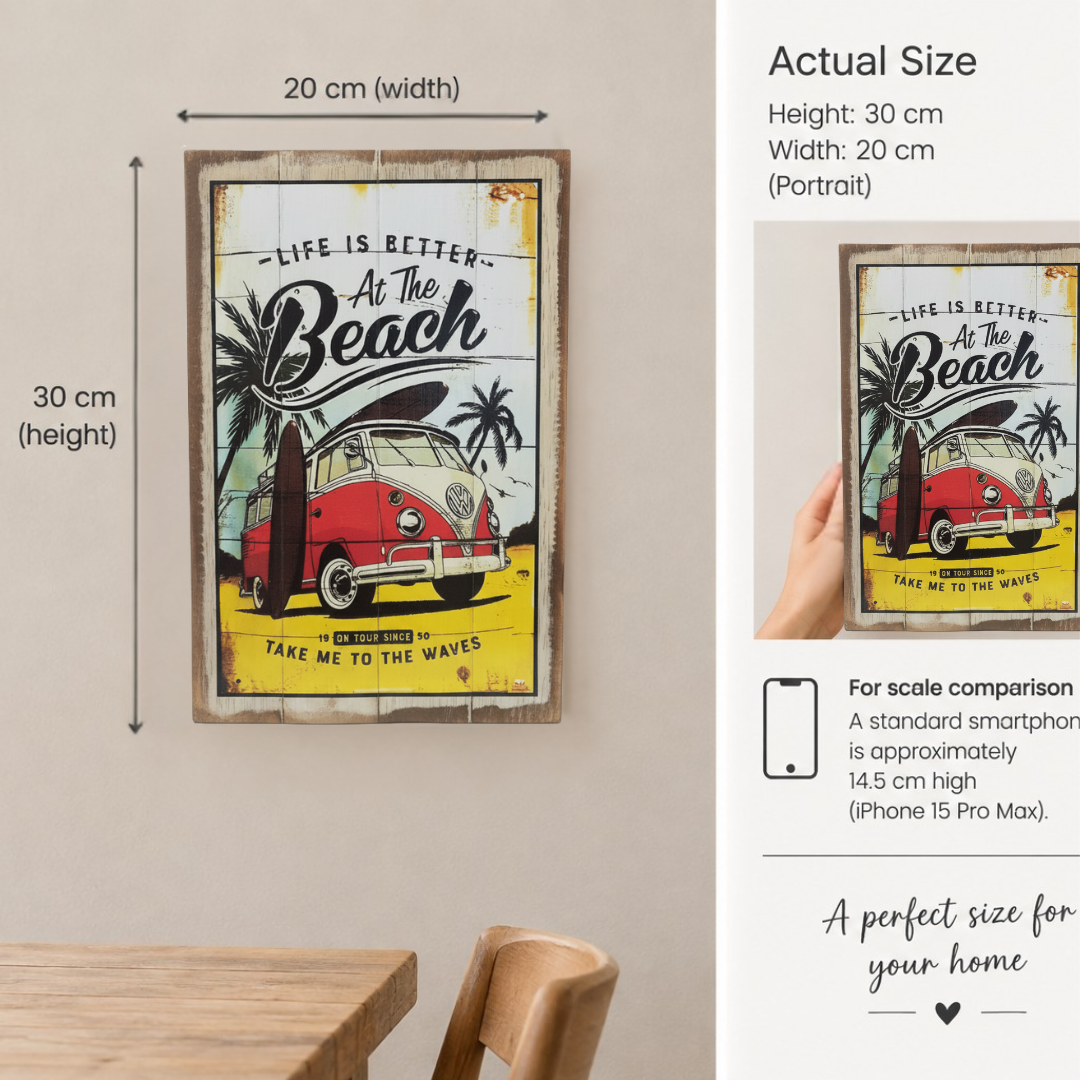 actual size scale of the wooden signs