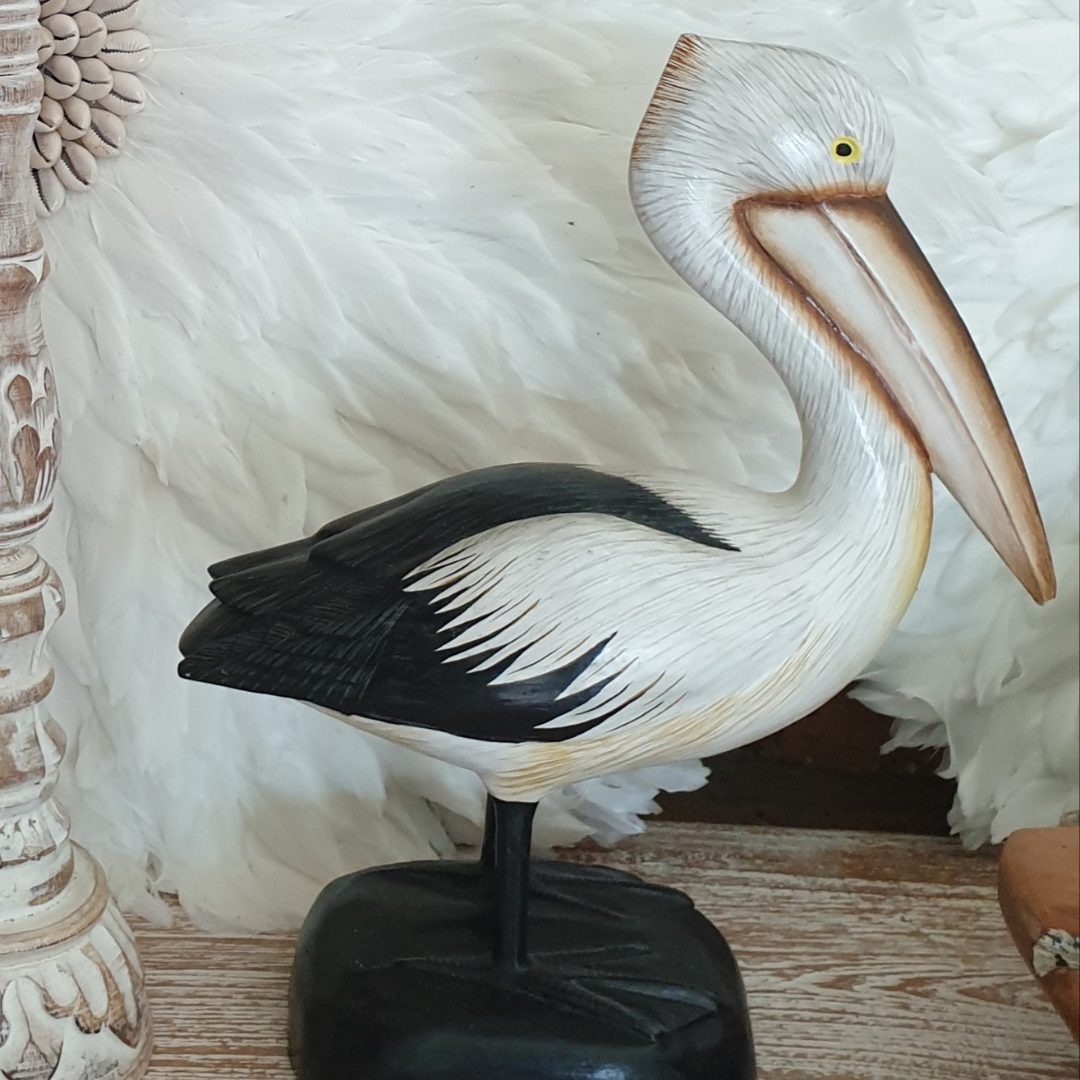 Wooden Pelican Décor