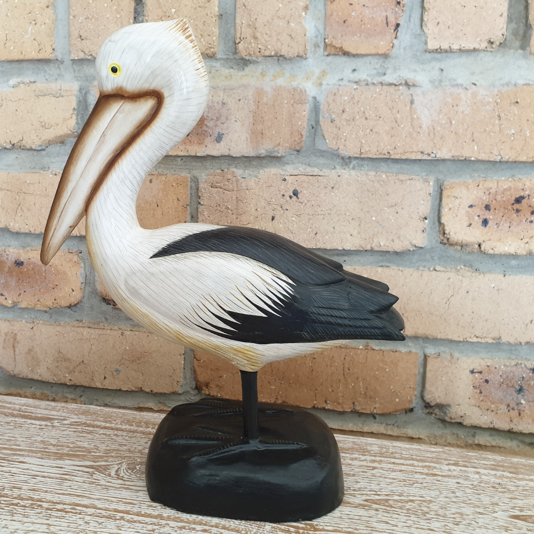 Wooden Pelican Décor