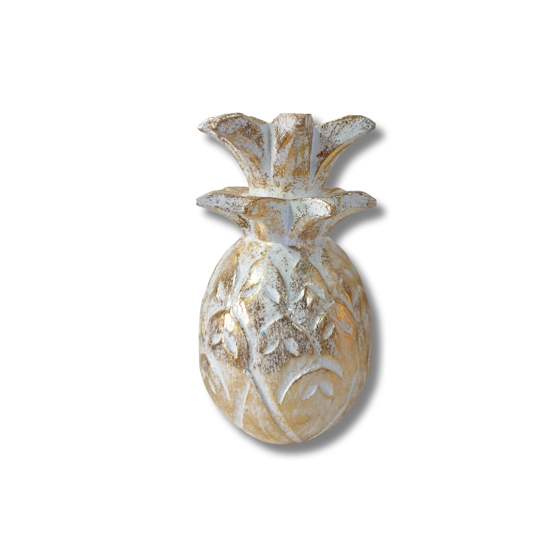 Wooden Pineapple Décor –gold