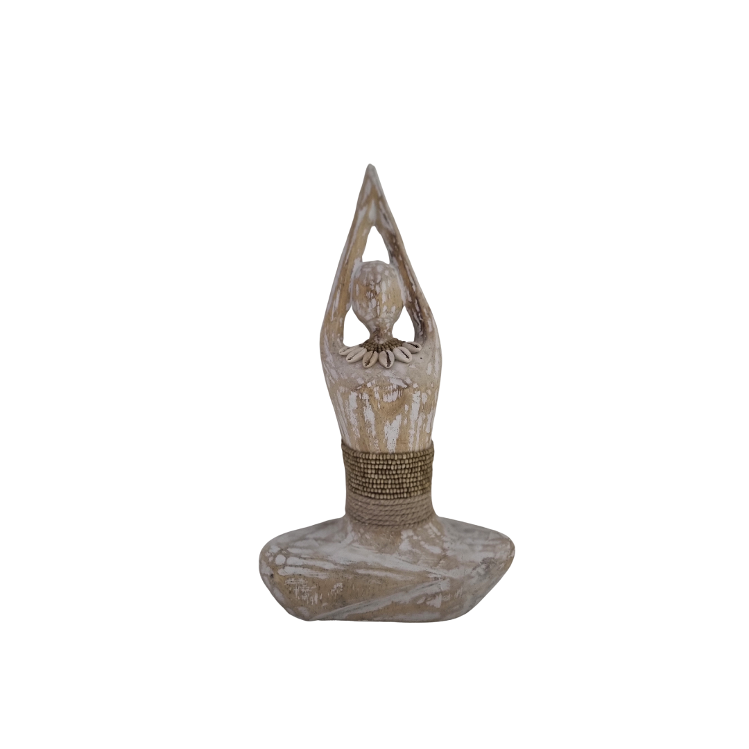 Yoga Pose Wooden Carving - Upward Salute