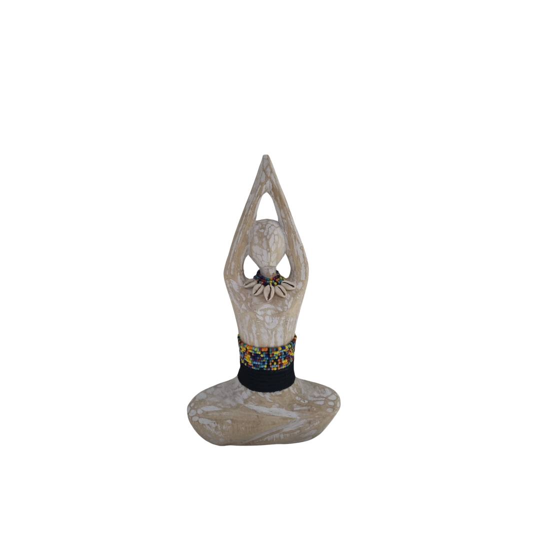 Yoga Pose Wooden Carving - Upward Salute