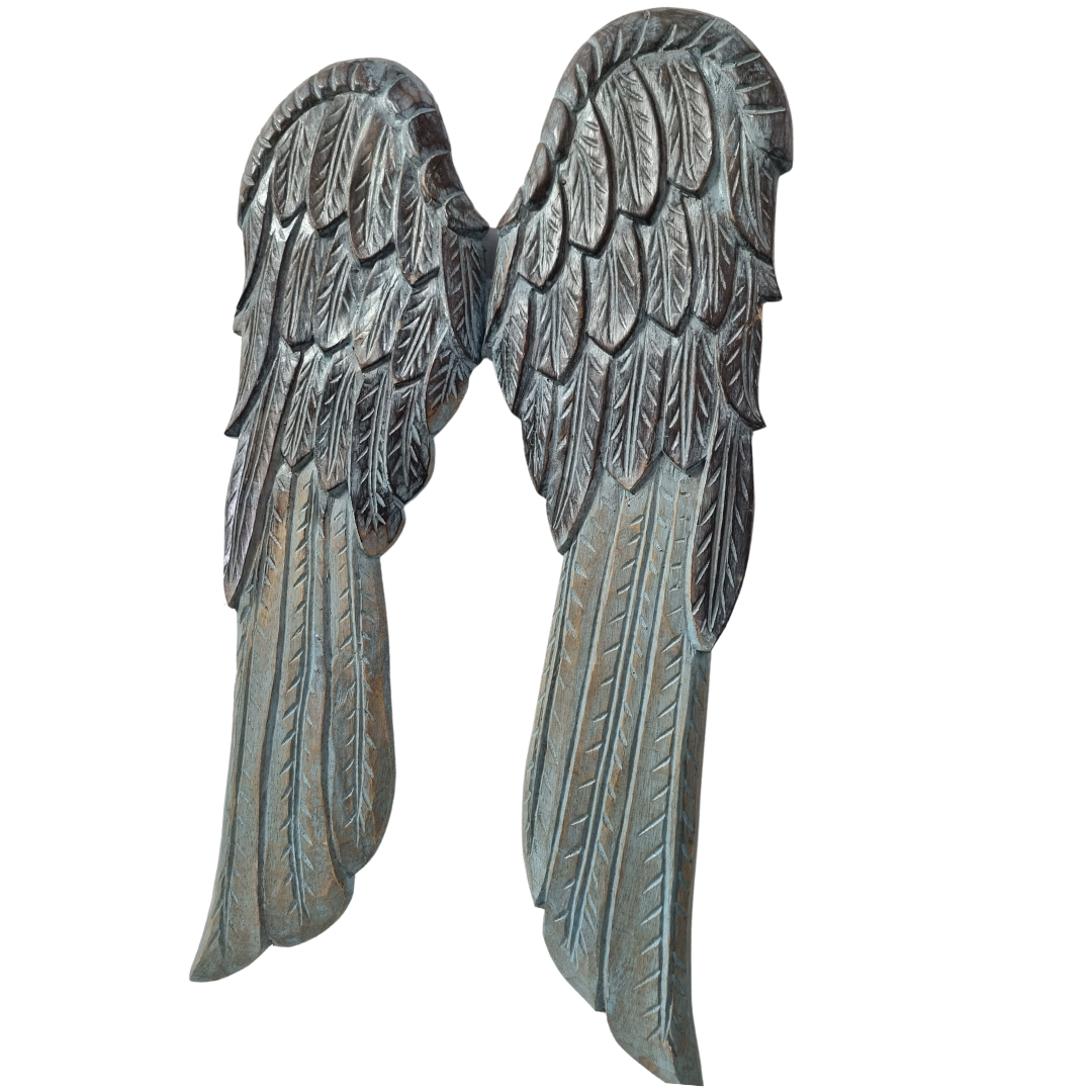 wooden carved wings beautiful, carved design. 