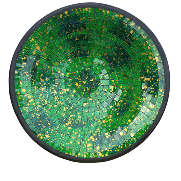 Vivid Green Mosaic Bowls