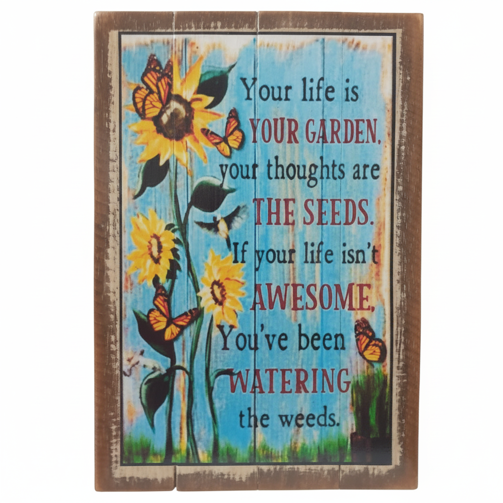 straight-front-facing-garden-quote-sign-with-sunflowers-and-butterflies