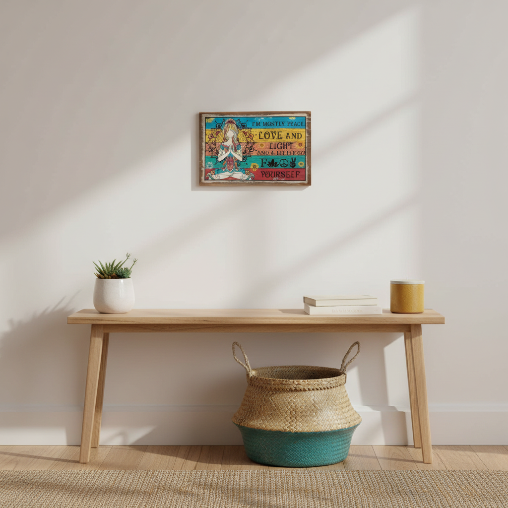 boho wall art set in a moderns style home