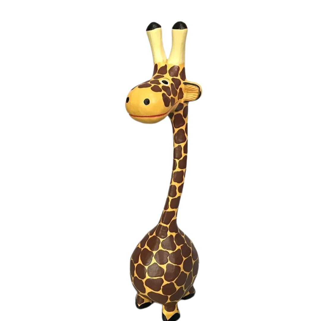 angle shot photo beatiful woodenNursery Room Decor Giraffe