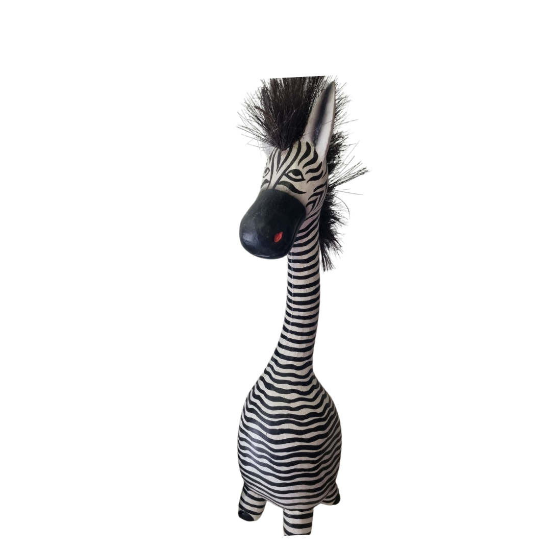 blackand white zebra statue great decorative piece for a Nursery Room Decor Zebra
