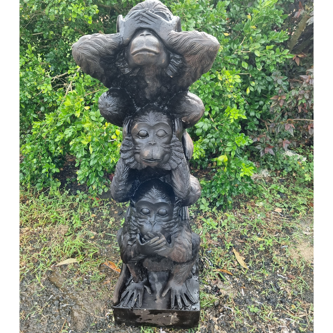 Three Wise Monkey's Garden Statue