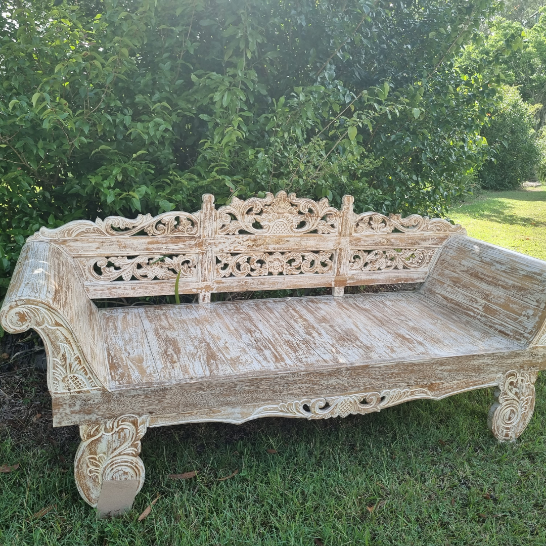 Balinese Style Day Bed Solid Wooden Furniture