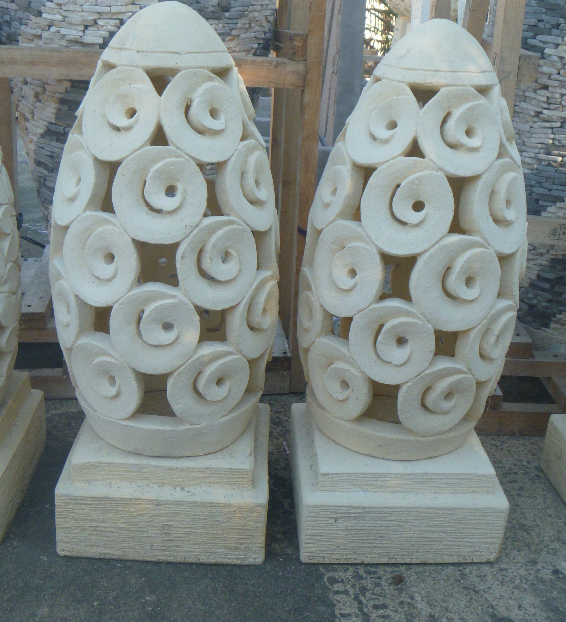 Concrete Garden Lanterns – Dome Collection