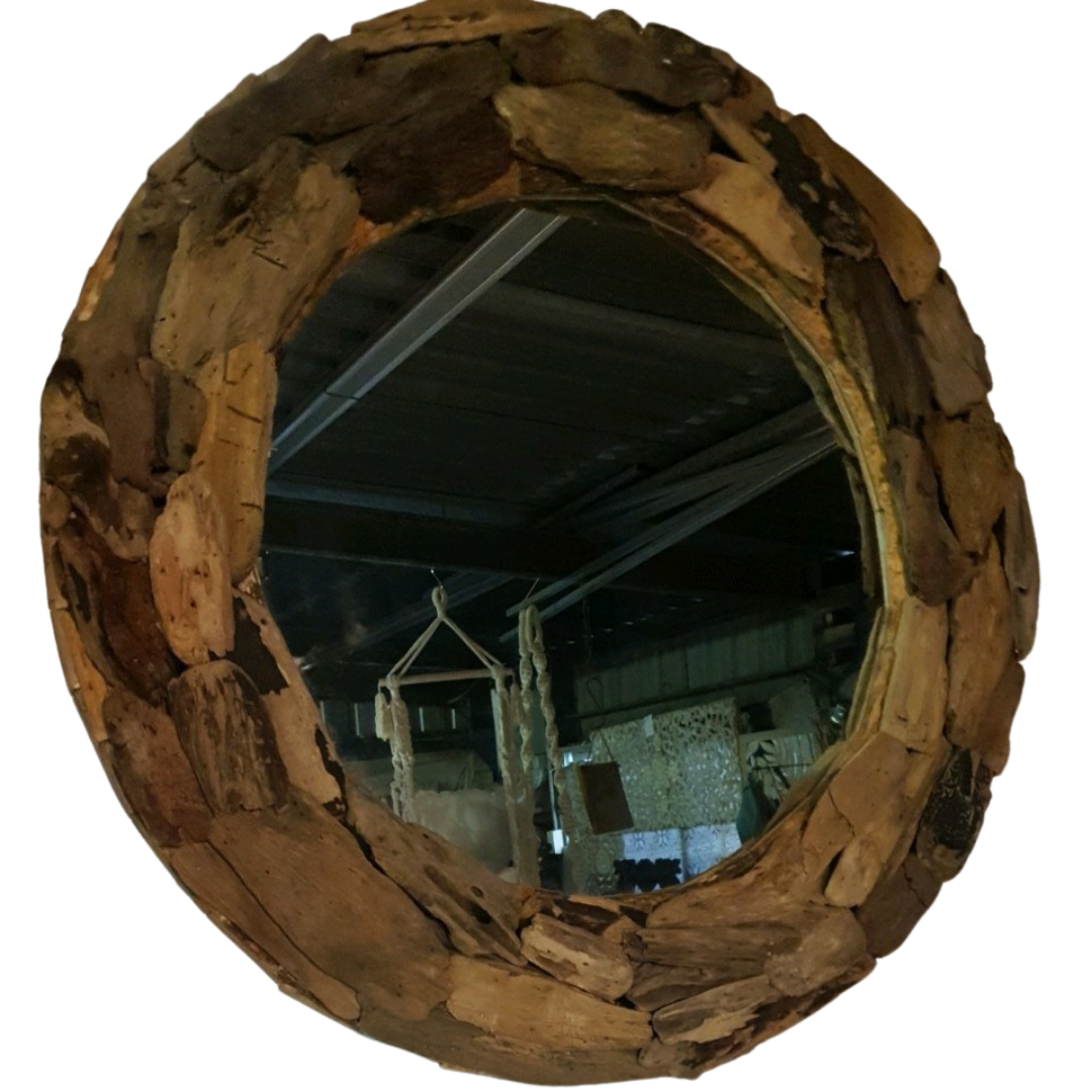 Natural Driftwood Wall Mirror 