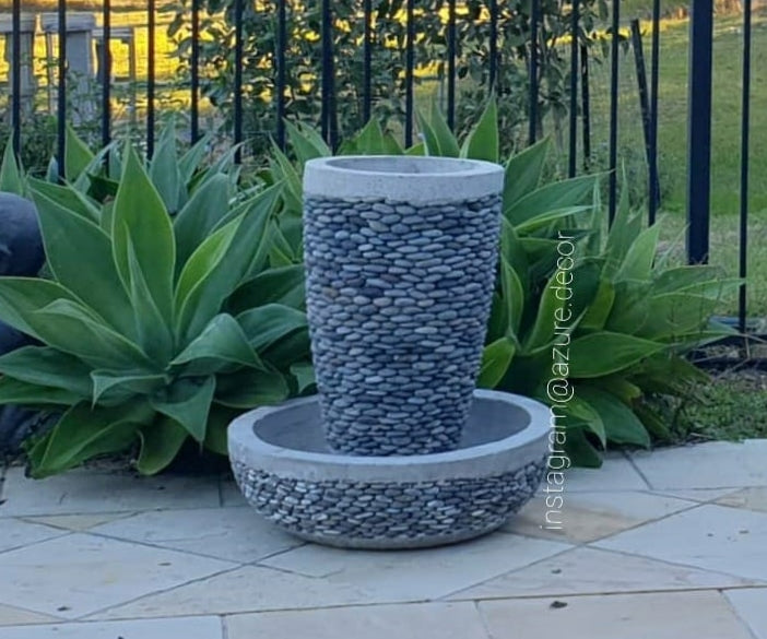 Pebble Water Feature Pot & Base 