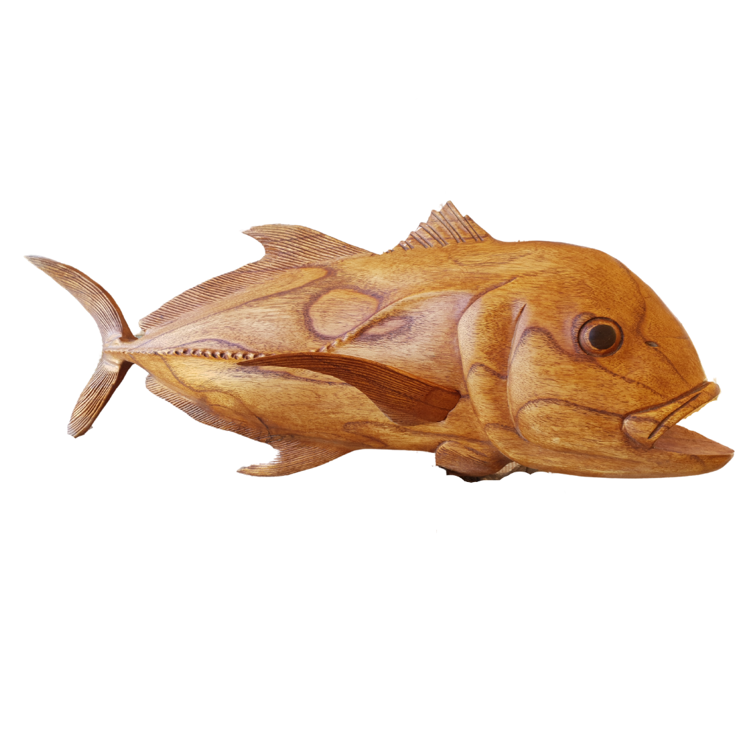 Giant Trevally Fish Carving