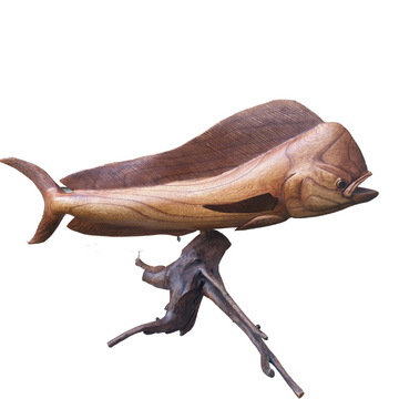 Mahi Mahi Sculpture Wood Carving