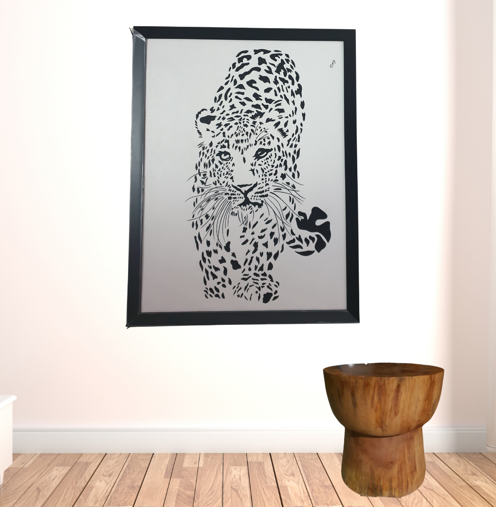 Leopard style Dot Art Painting 