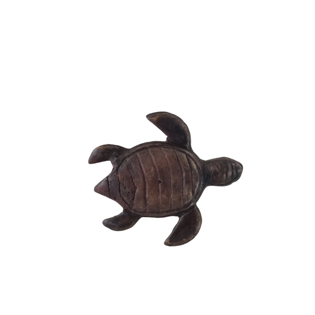 vintage brass tortoise dish