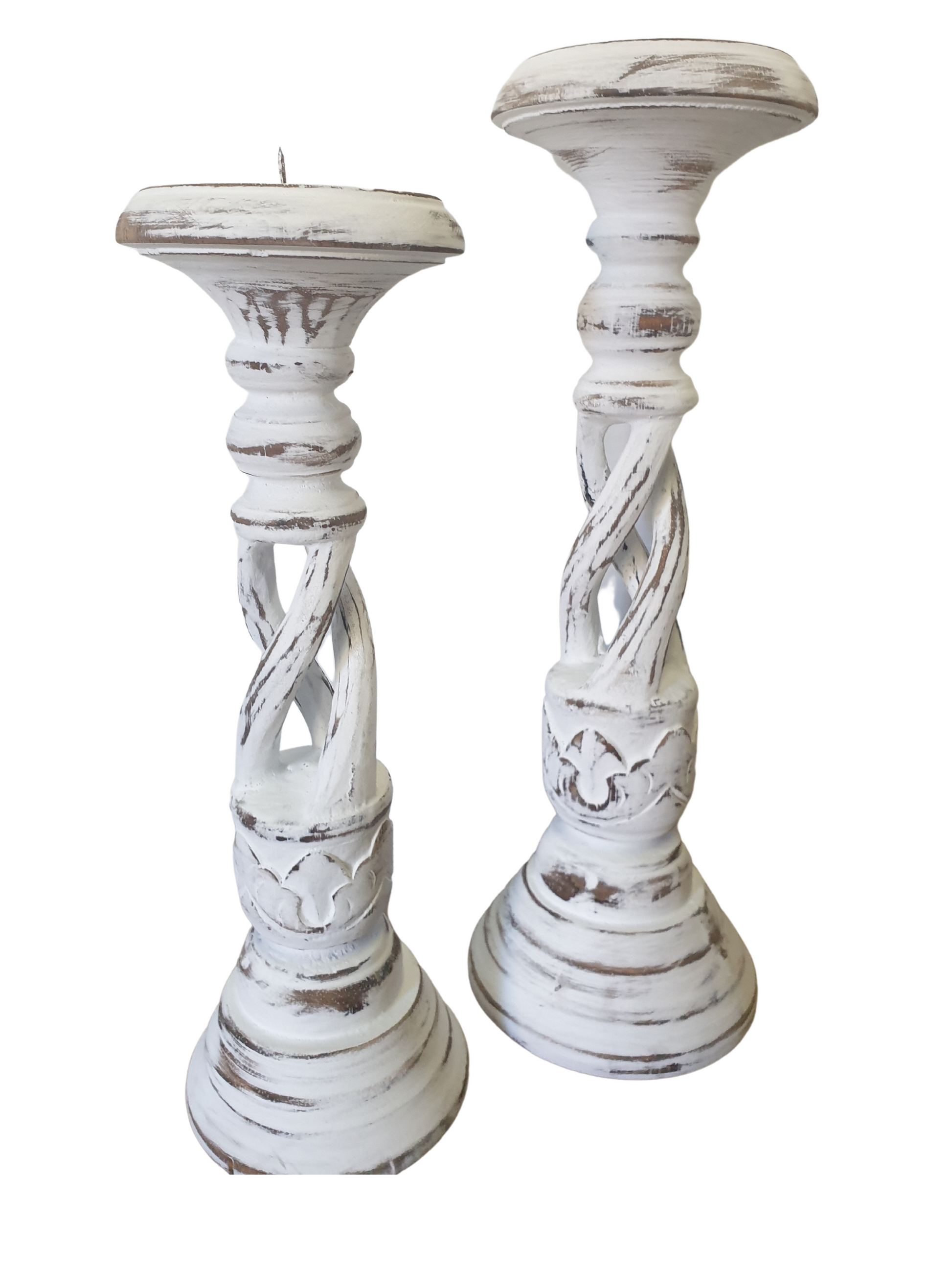 Rustic Twist Candle Holders