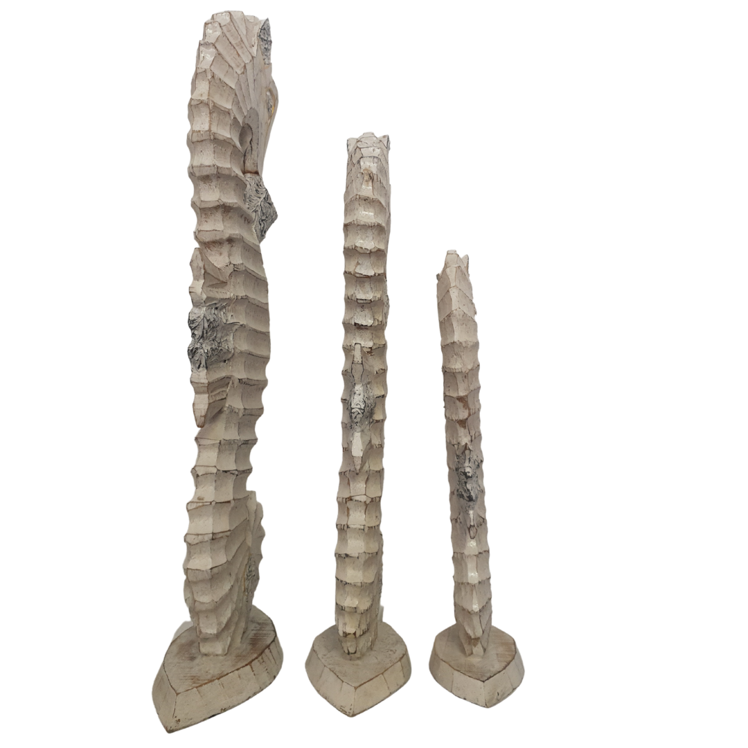 Seahorse Wooden Statue Décor