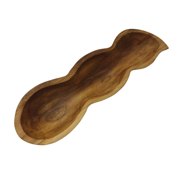 Teak Wood Serving Tray Pod