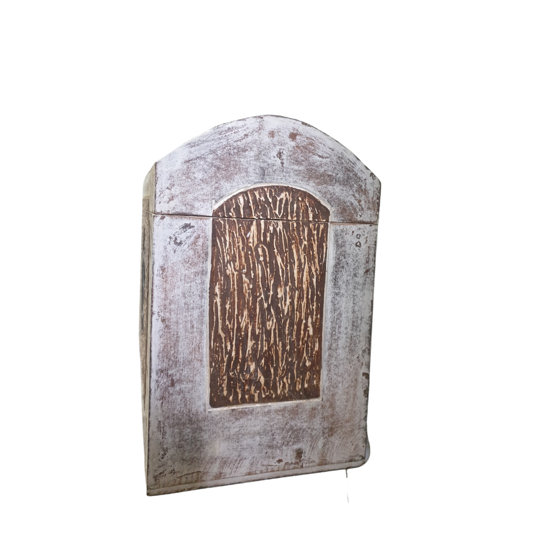 storage chest white wash 